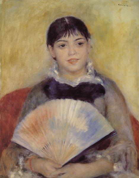 Pierre-Auguste Renoir Girl with a Fan China oil painting art